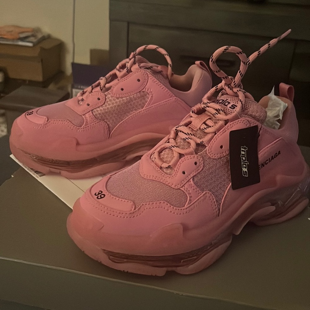 Balenciaga triple s clear sole sneakers